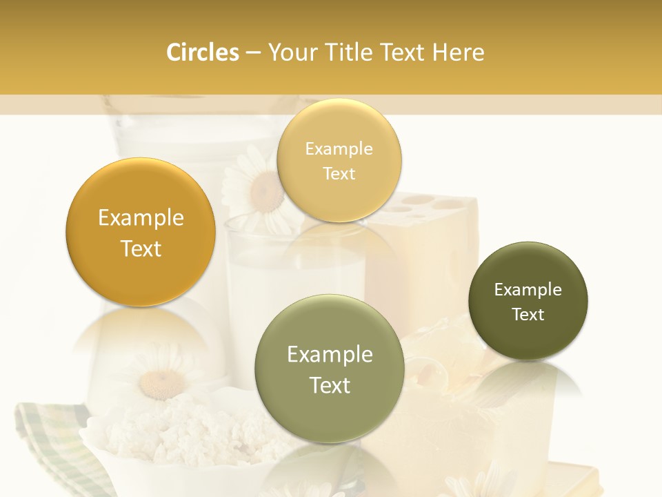 Yogurt Pitcher Tablecloth PowerPoint Template