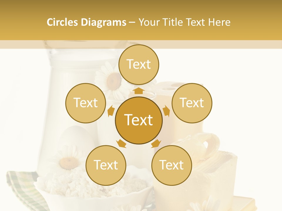 Yogurt Pitcher Tablecloth PowerPoint Template