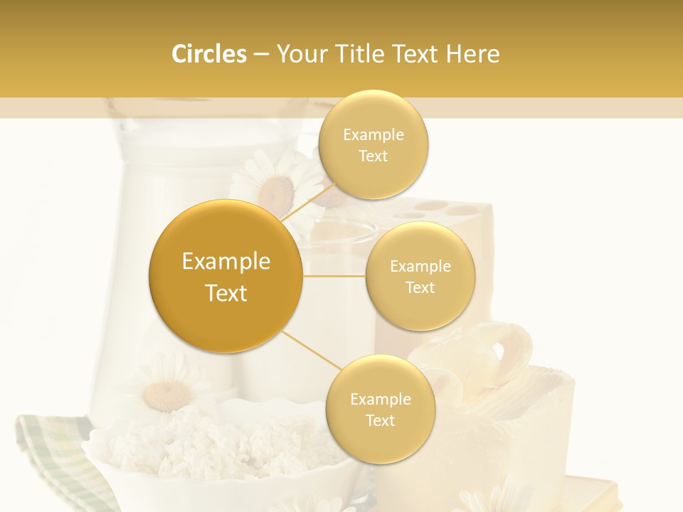 Yogurt Pitcher Tablecloth PowerPoint Template