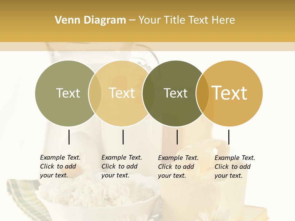 Yogurt Pitcher Tablecloth PowerPoint Template