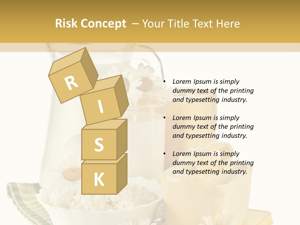 Yogurt Pitcher Tablecloth PowerPoint Template