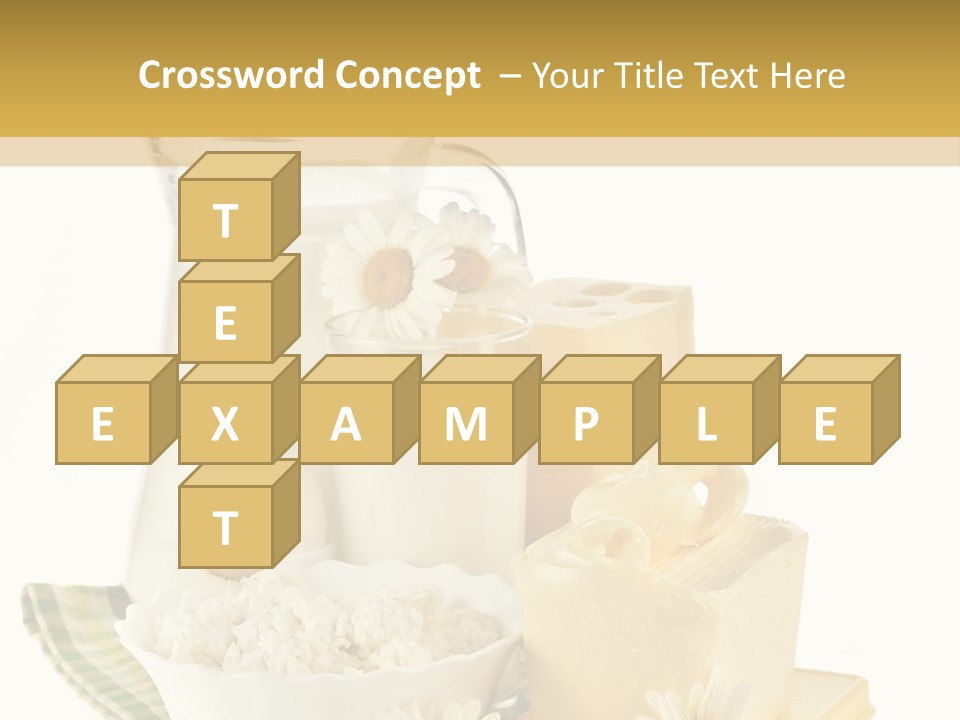 Yogurt Pitcher Tablecloth PowerPoint Template