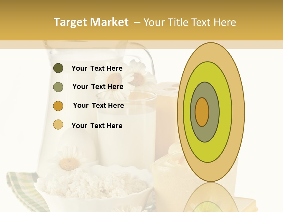 Yogurt Pitcher Tablecloth PowerPoint Template