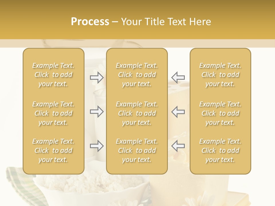 Yogurt Pitcher Tablecloth PowerPoint Template