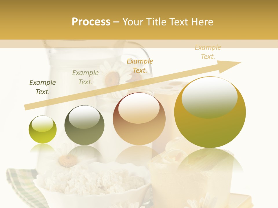 Yogurt Pitcher Tablecloth PowerPoint Template