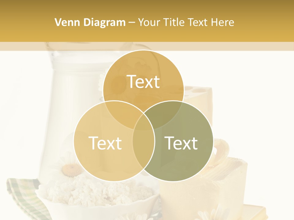 Yogurt Pitcher Tablecloth PowerPoint Template