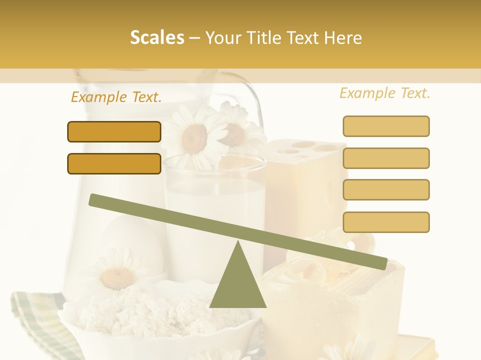 Yogurt Pitcher Tablecloth PowerPoint Template