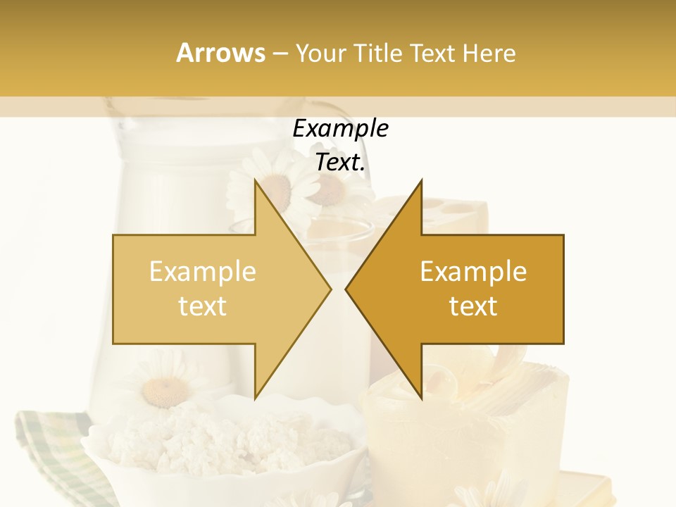 Yogurt Pitcher Tablecloth PowerPoint Template