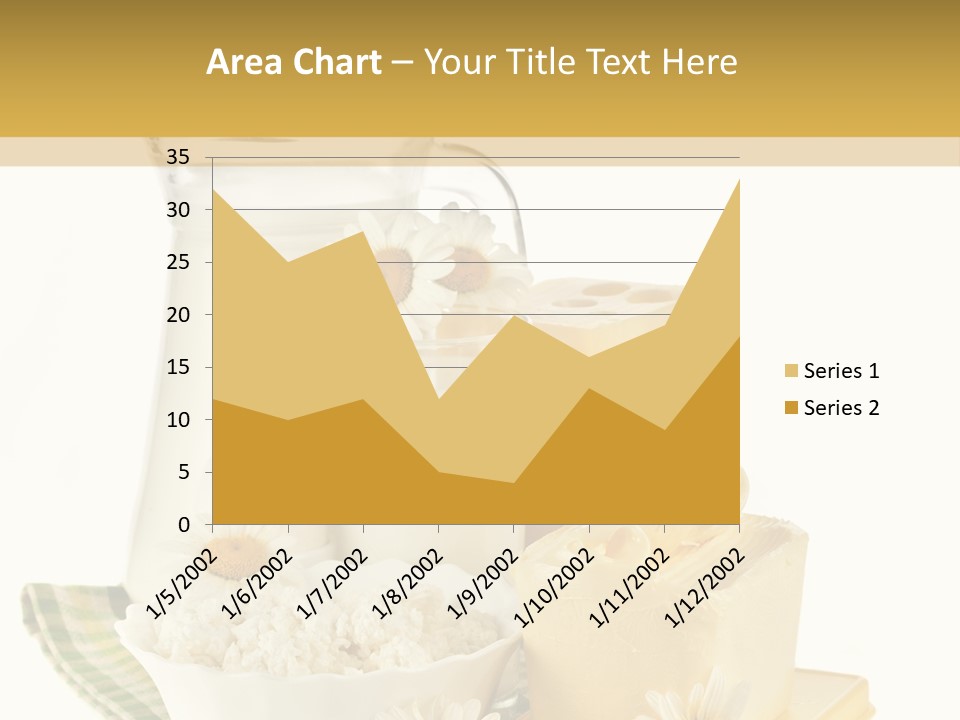 Yogurt Pitcher Tablecloth PowerPoint Template