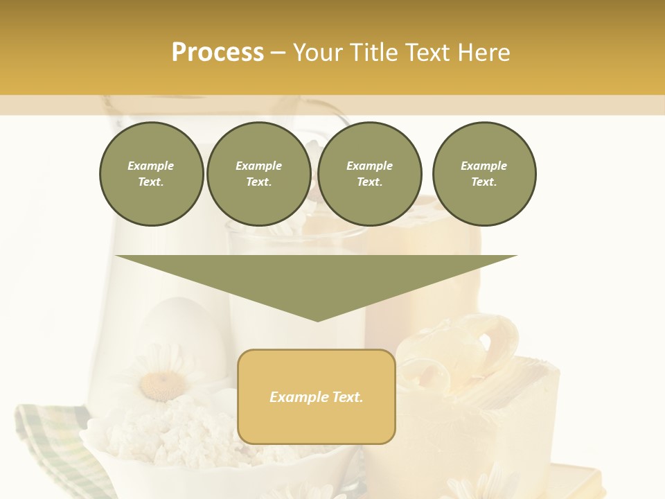 Yogurt Pitcher Tablecloth PowerPoint Template