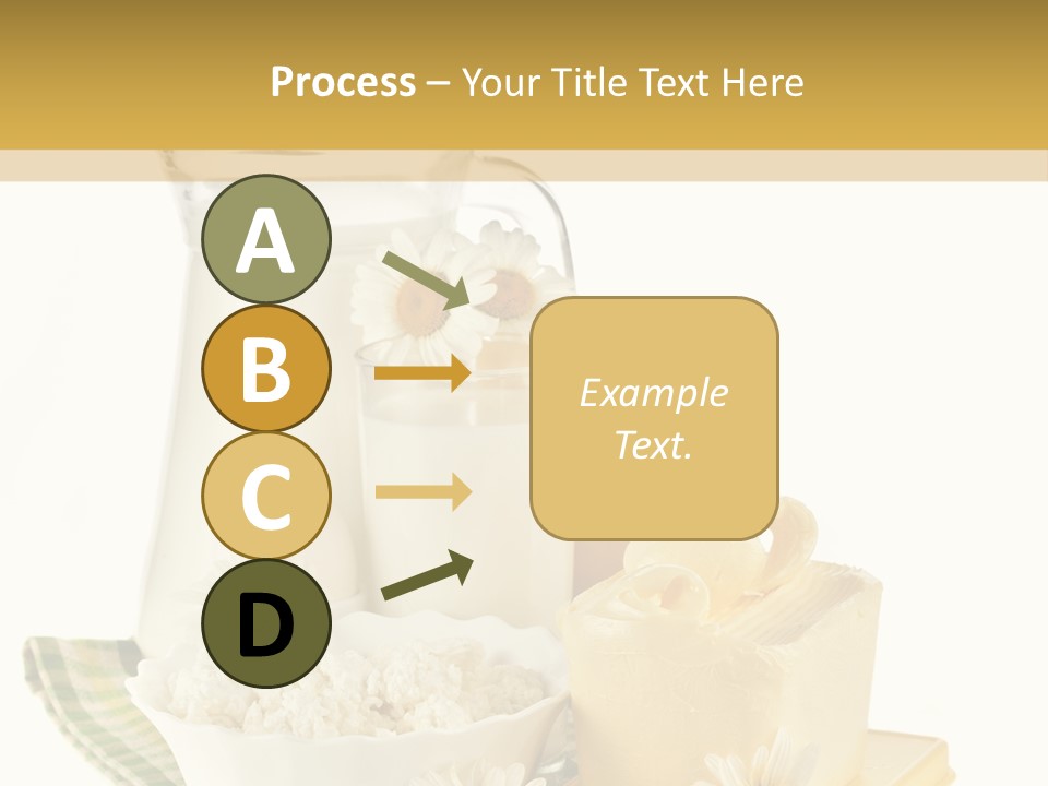 Yogurt Pitcher Tablecloth PowerPoint Template