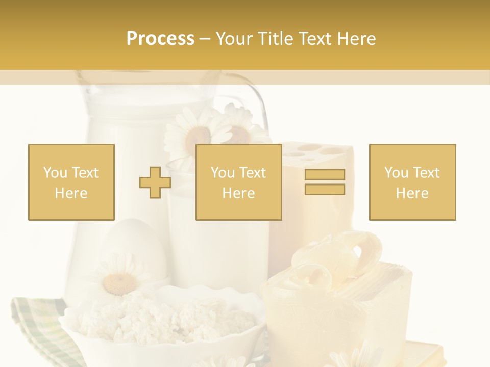 Yogurt Pitcher Tablecloth PowerPoint Template