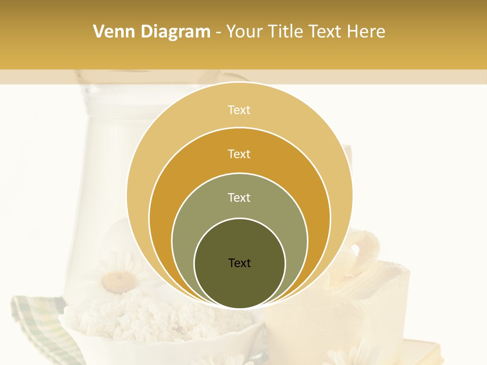 Yogurt Pitcher Tablecloth PowerPoint Template