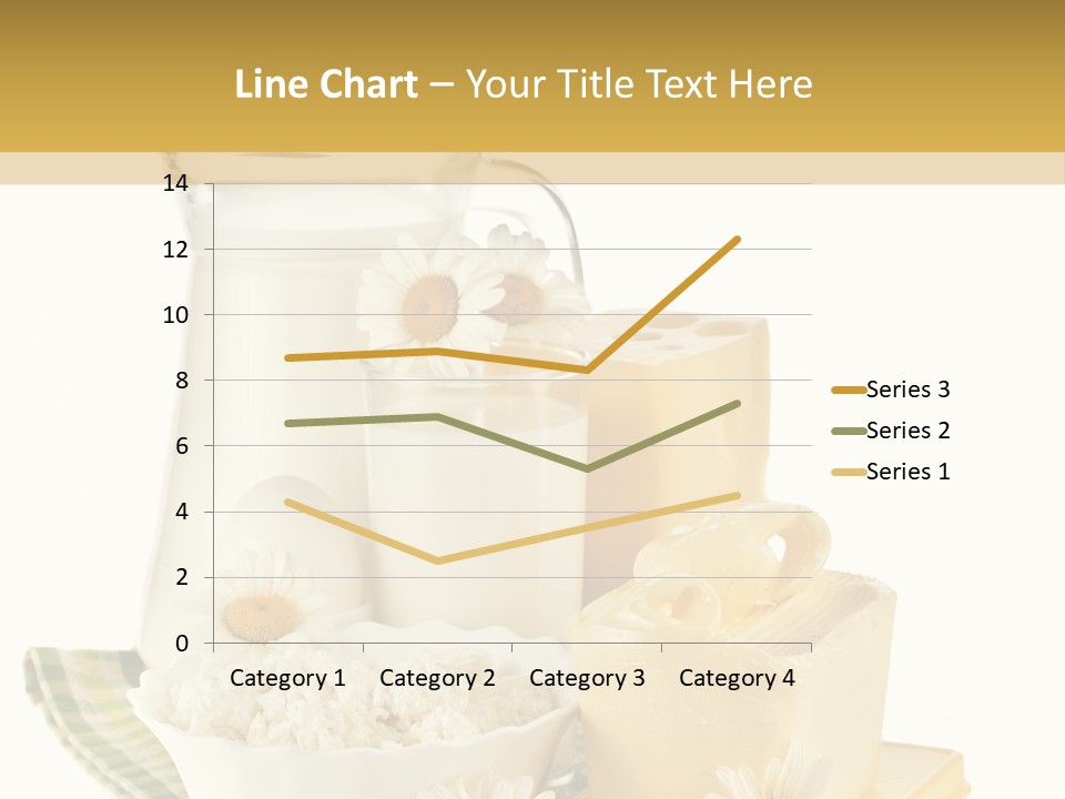 Yogurt Pitcher Tablecloth PowerPoint Template
