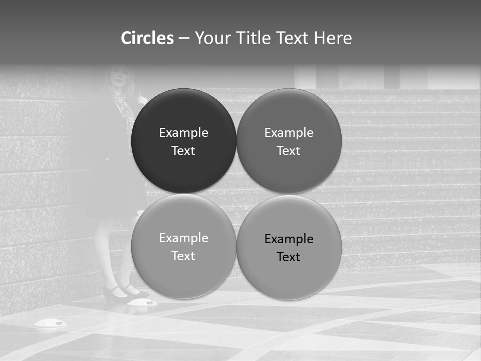 Young Outside Model PowerPoint Template