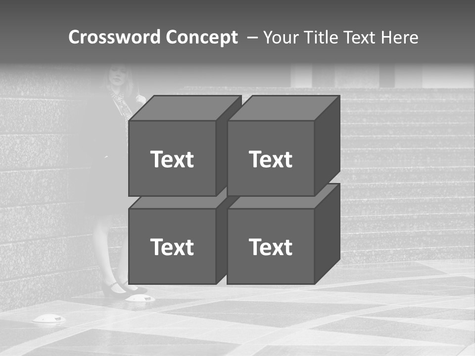 Young Outside Model PowerPoint Template