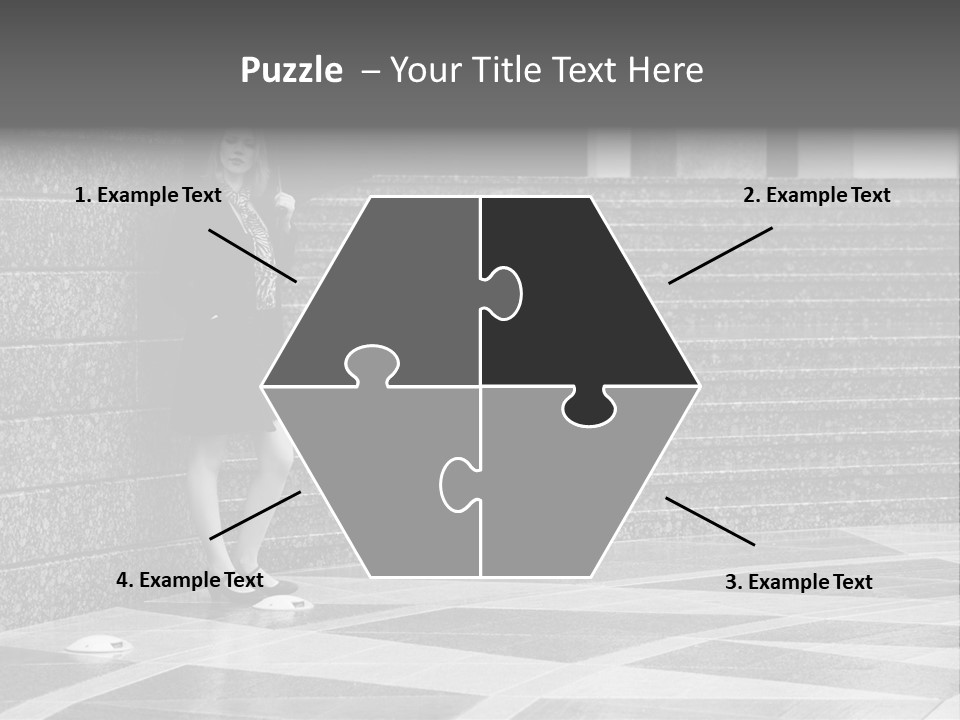 Young Outside Model PowerPoint Template