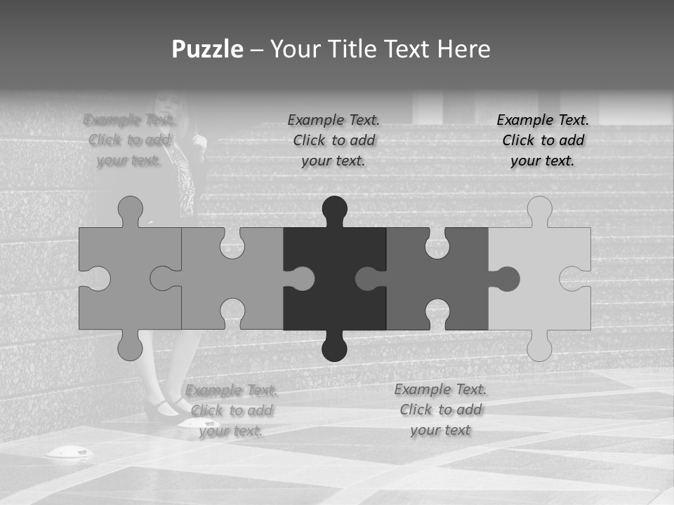 Young Outside Model PowerPoint Template