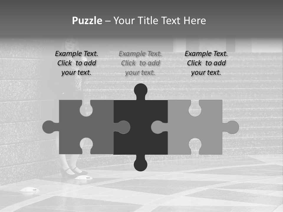 Young Outside Model PowerPoint Template