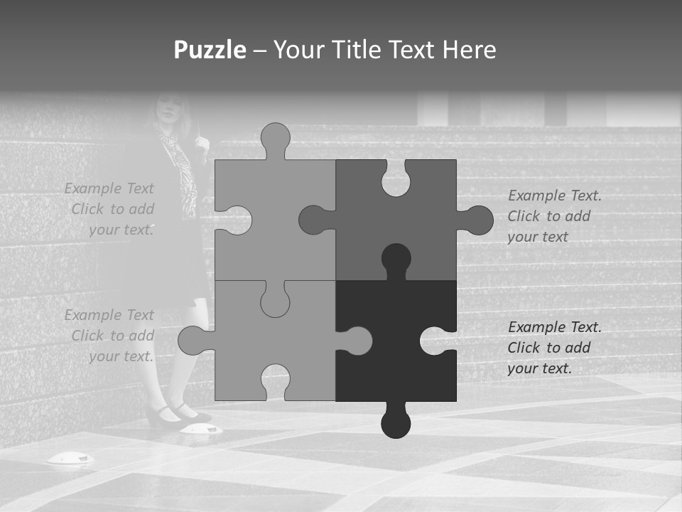 Young Outside Model PowerPoint Template