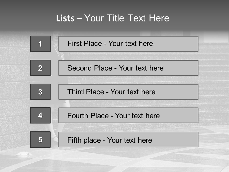 Young Outside Model PowerPoint Template