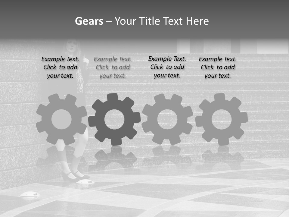 Young Outside Model PowerPoint Template