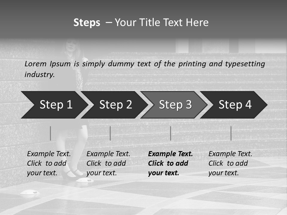 Young Outside Model PowerPoint Template