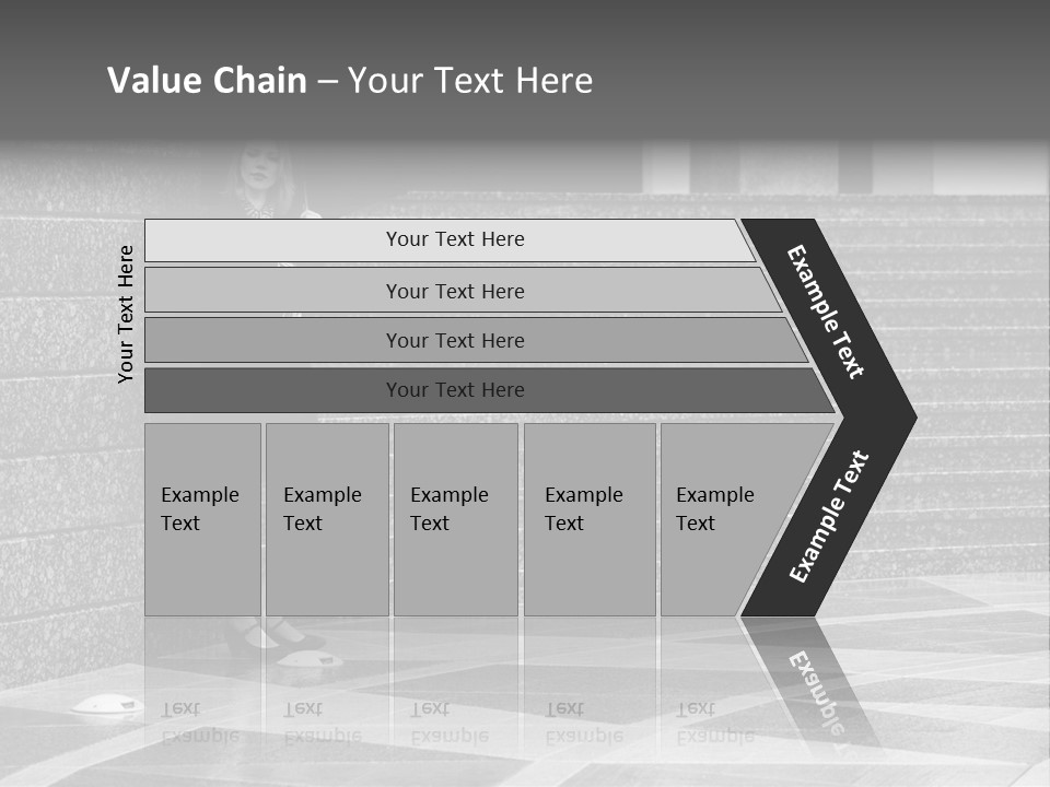 Young Outside Model PowerPoint Template