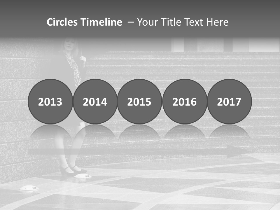 Young Outside Model PowerPoint Template