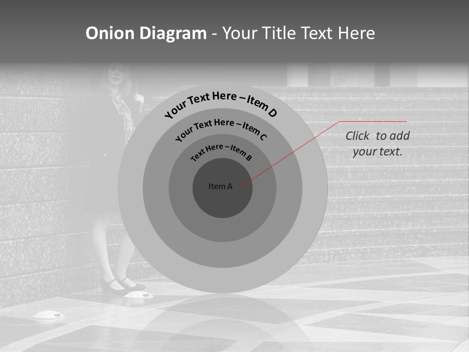 Young Outside Model PowerPoint Template