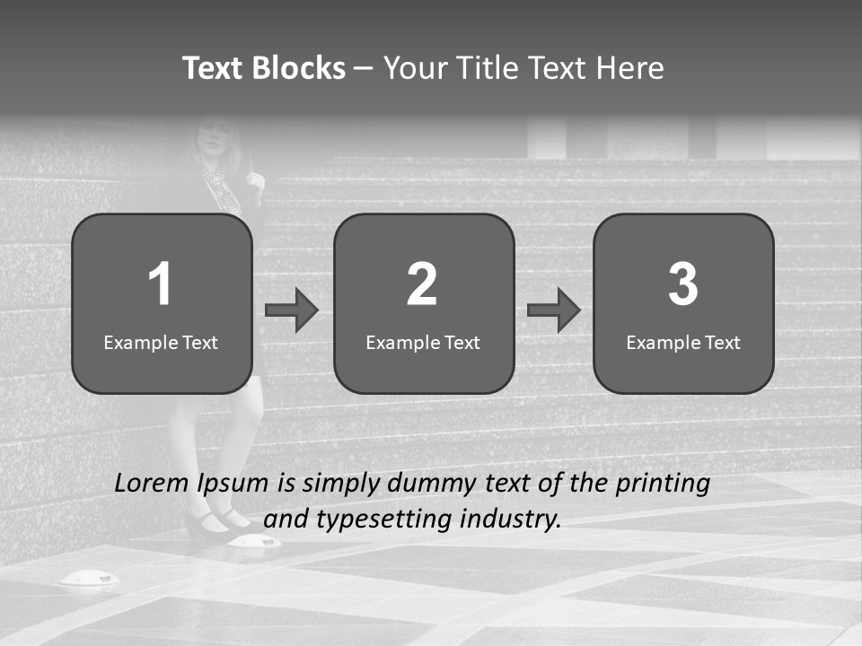 Young Outside Model PowerPoint Template