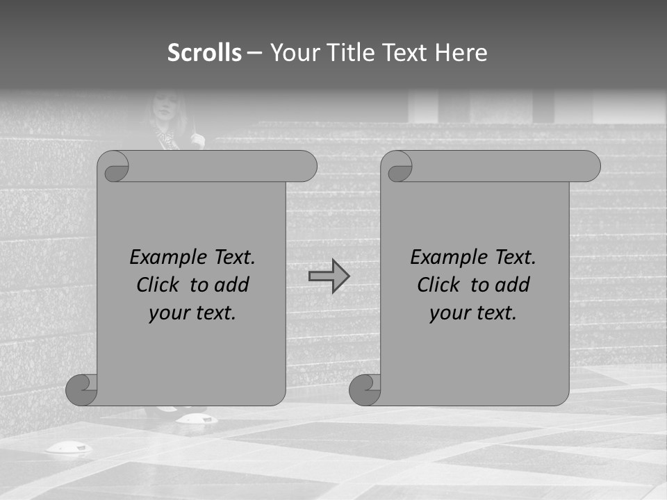Young Outside Model PowerPoint Template