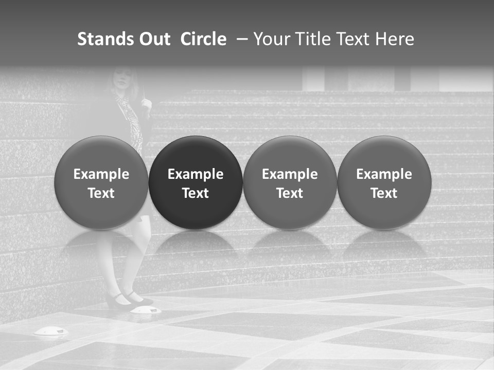 Young Outside Model PowerPoint Template
