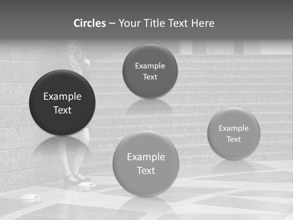 Young Outside Model PowerPoint Template