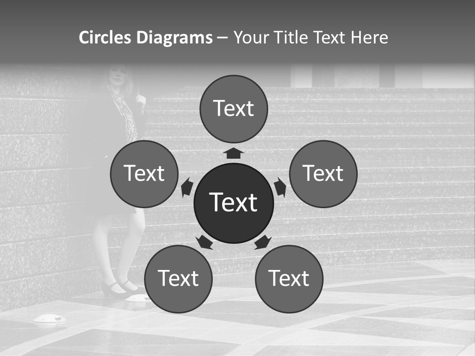 Young Outside Model PowerPoint Template