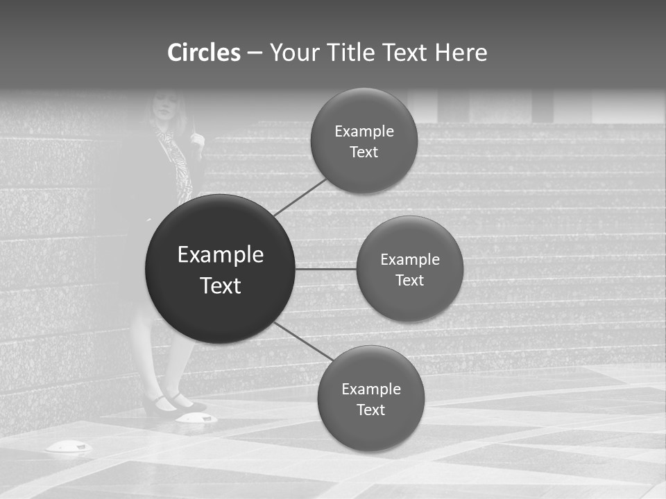 Young Outside Model PowerPoint Template