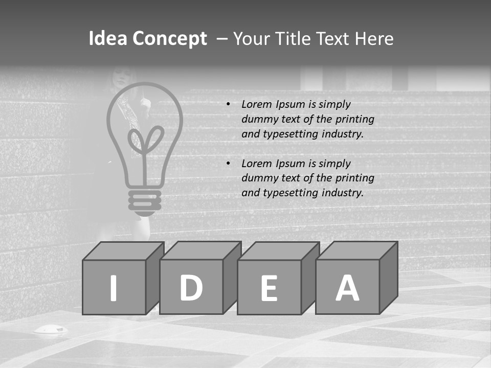 Young Outside Model PowerPoint Template