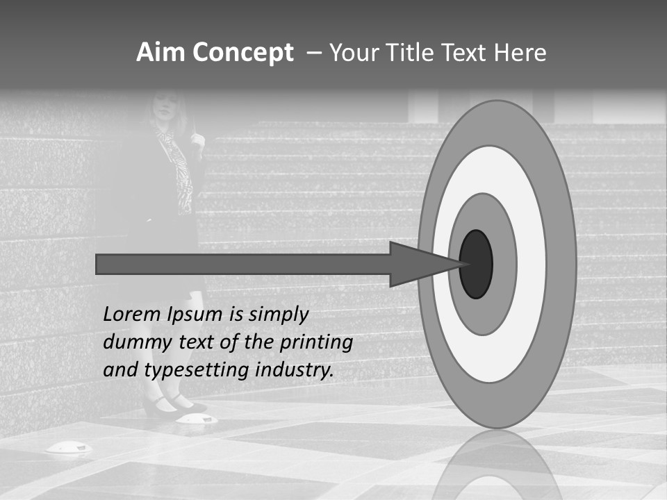 Young Outside Model PowerPoint Template