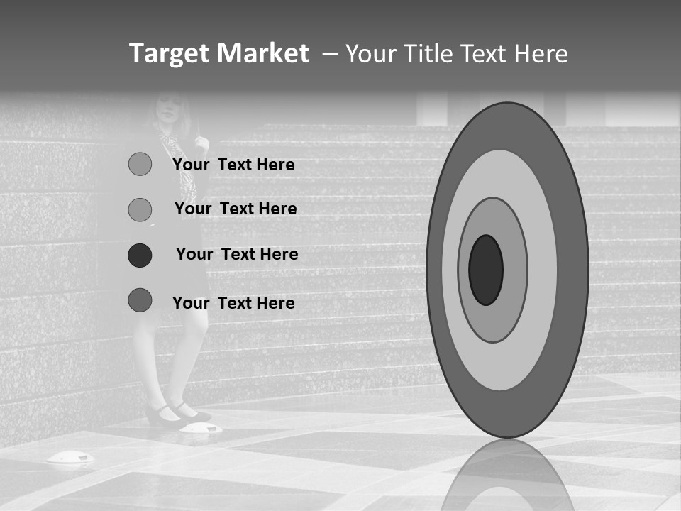 Young Outside Model PowerPoint Template