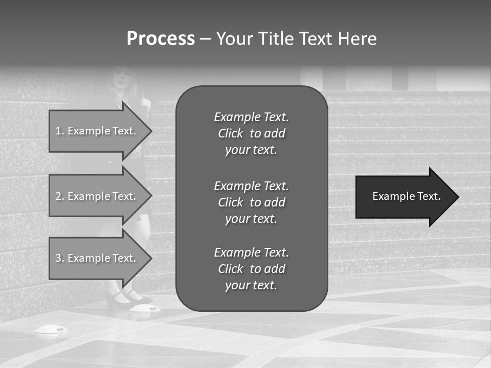 Young Outside Model PowerPoint Template