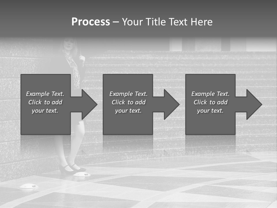 Young Outside Model PowerPoint Template