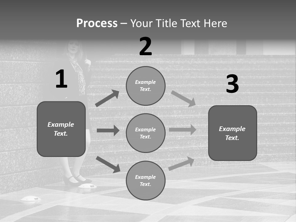 Young Outside Model PowerPoint Template