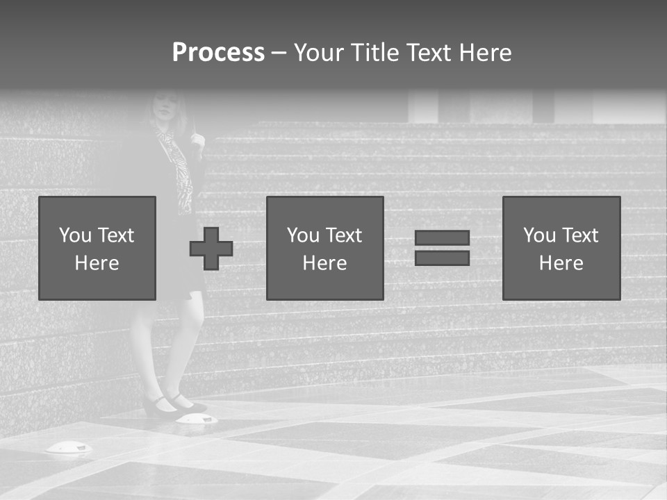 Young Outside Model PowerPoint Template