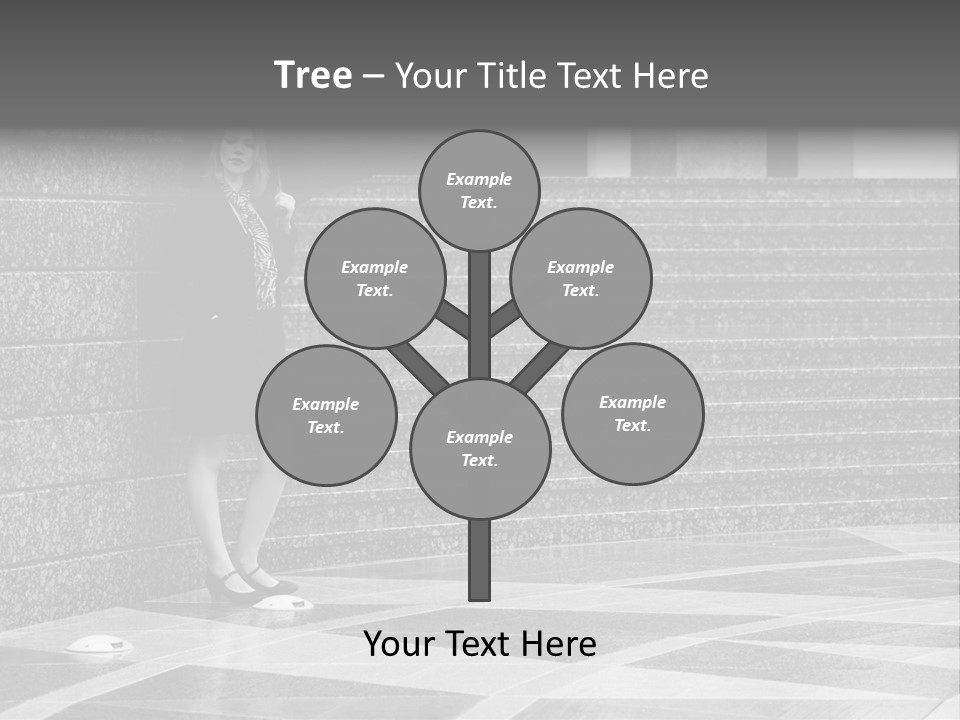 Young Outside Model PowerPoint Template