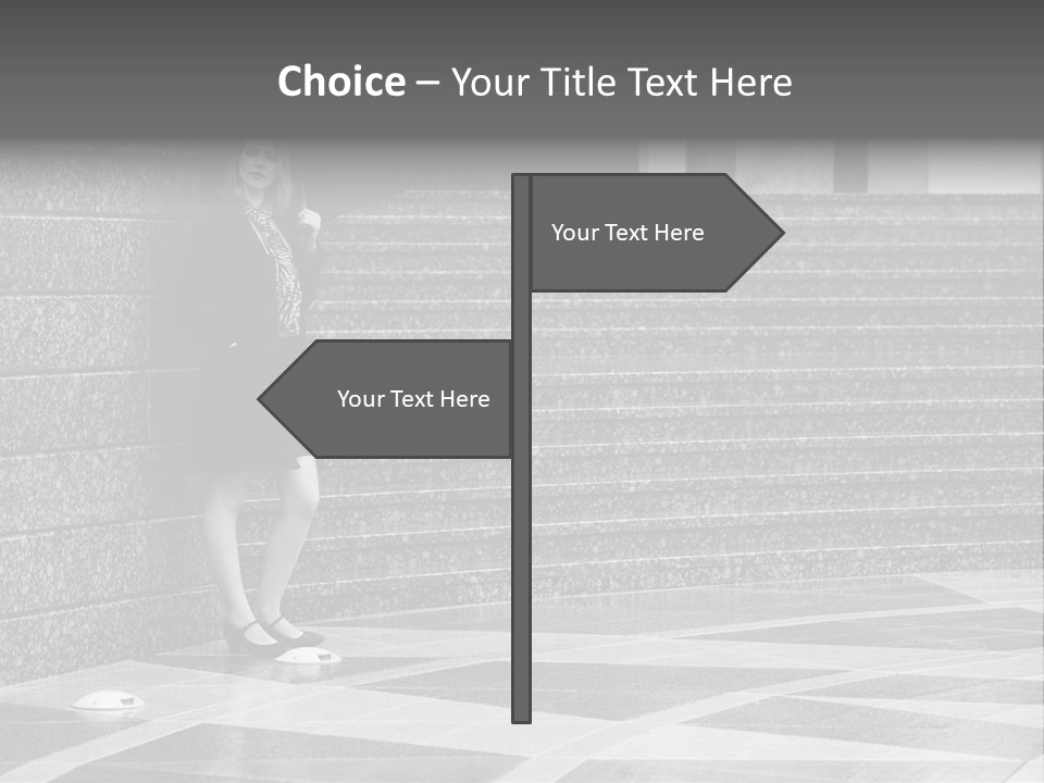 Young Outside Model PowerPoint Template