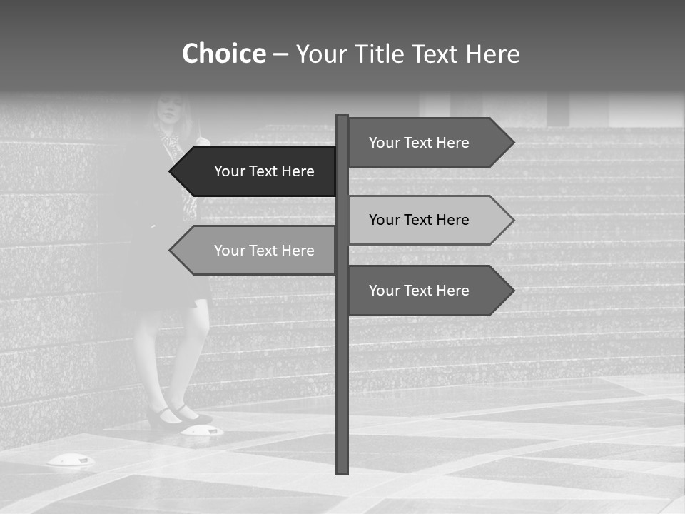 Young Outside Model PowerPoint Template