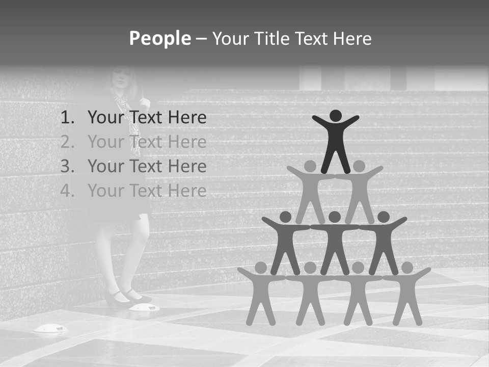 Young Outside Model PowerPoint Template