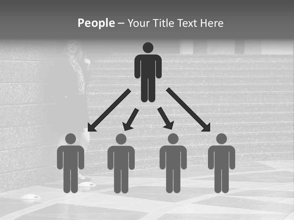 Young Outside Model PowerPoint Template