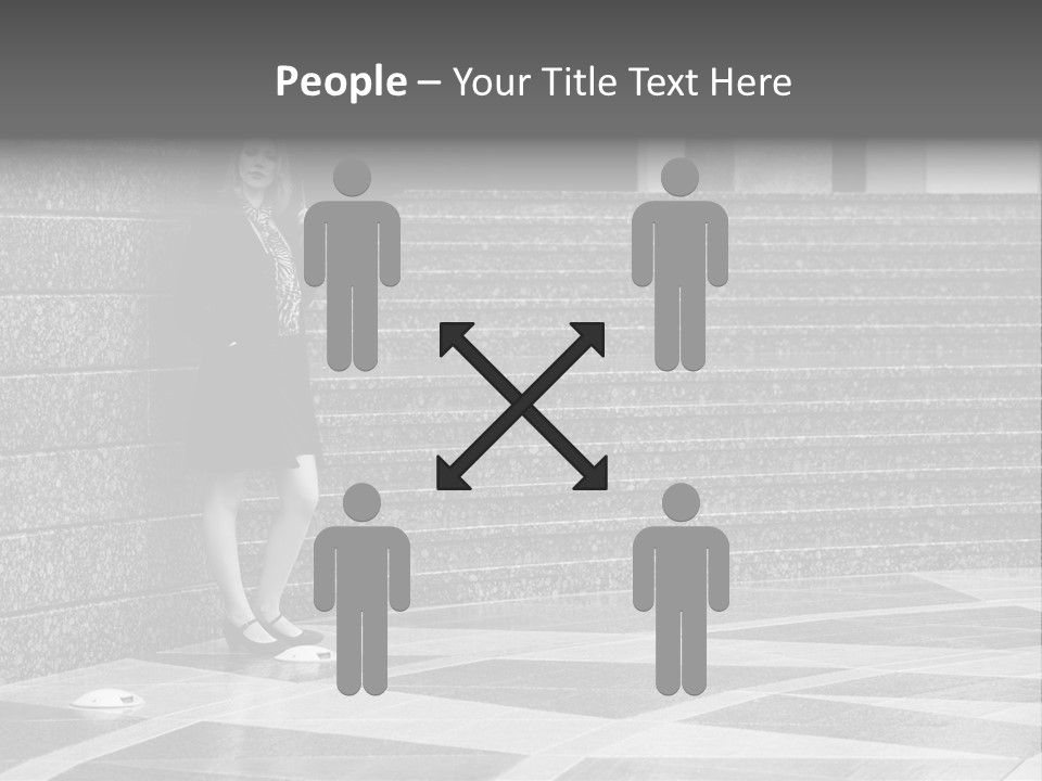 Young Outside Model PowerPoint Template