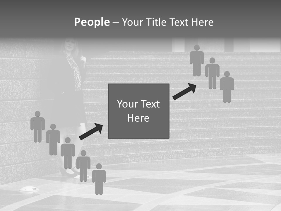 Young Outside Model PowerPoint Template
